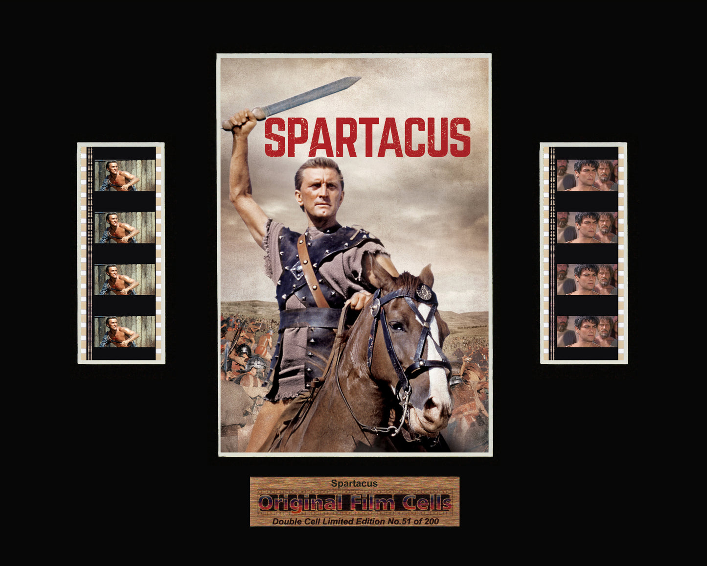 Spartacus (1960) - Unframed double film cell presentation