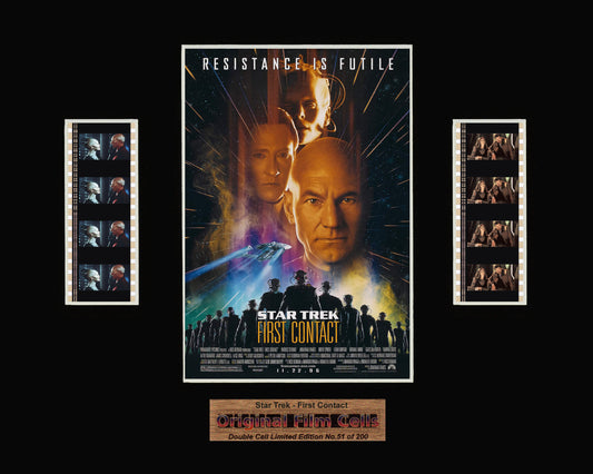 Star Trek - First Contact (1996) - Unframed double film cell presentation