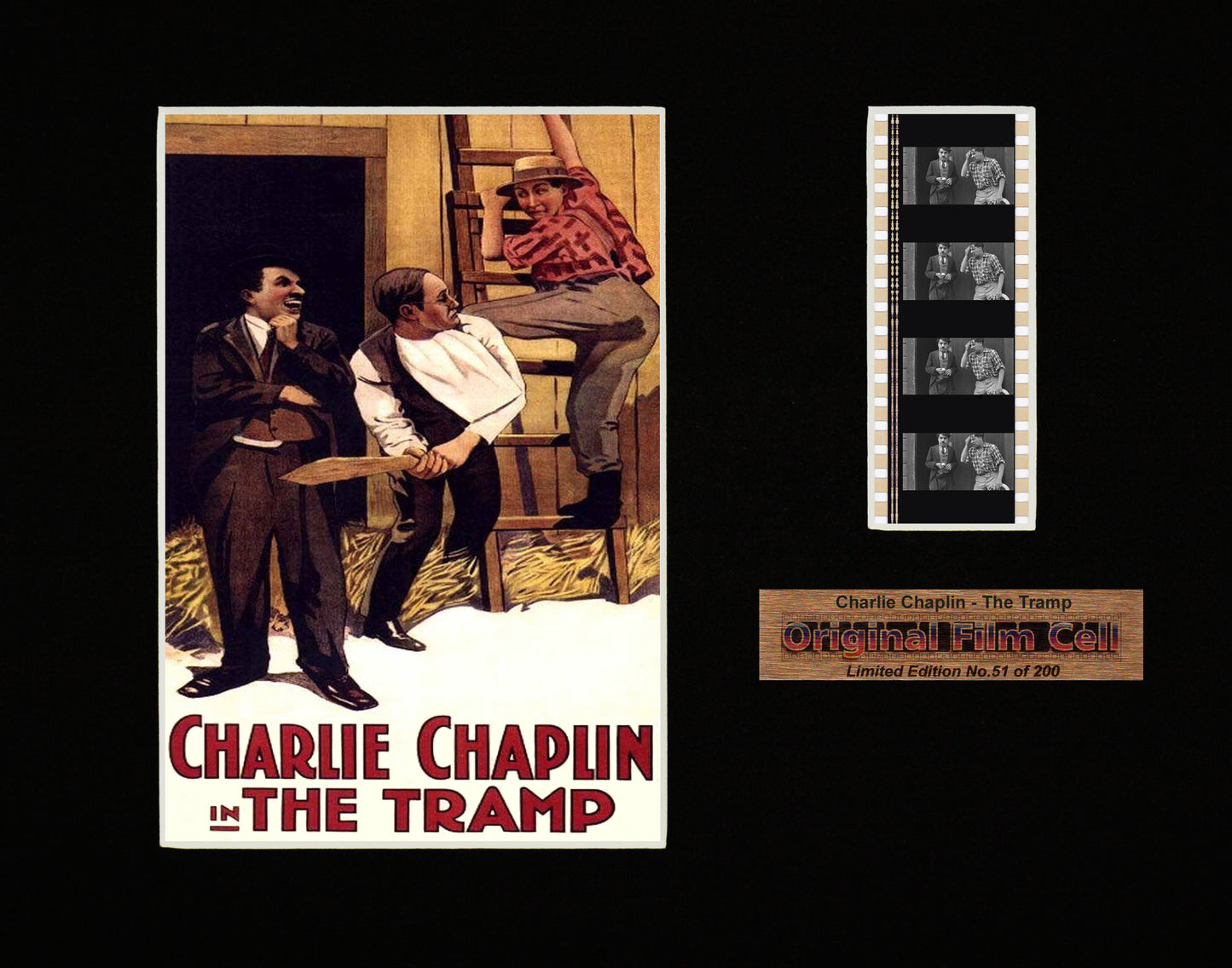 Charlie Chaplin - The Tramp (1915) Series A - Unframed single film cell picture