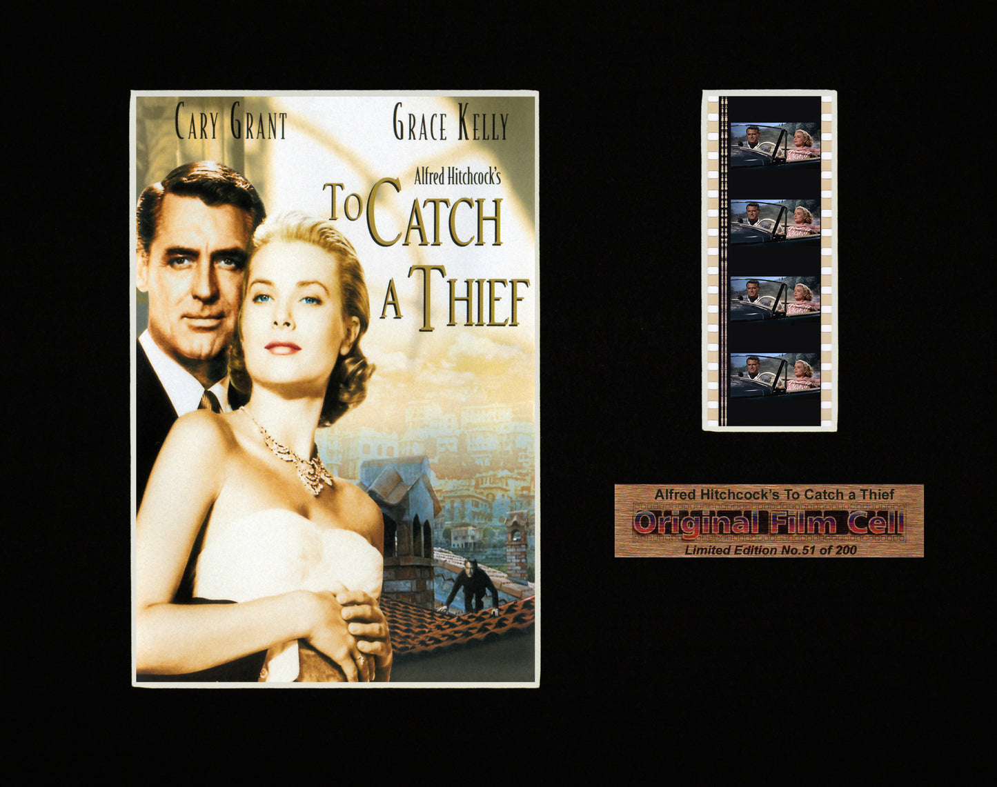 To Catch a Thief - Alfred Hitchcock (1955) - Unframed single film cell picture