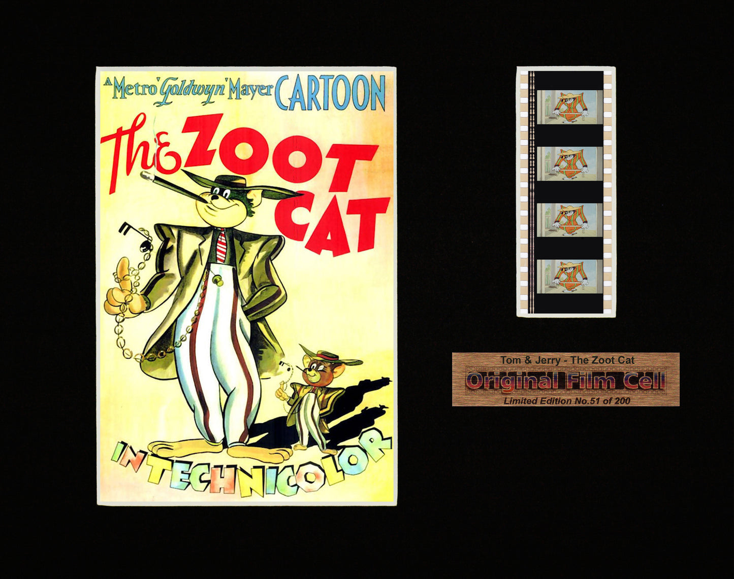 Tom and Jerry - The Zoot Cat (1944) - Unframed single film cell presentation