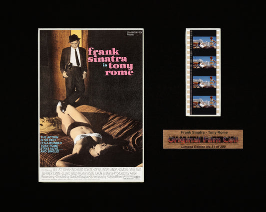 Tony Rome - Frank Sinatra (1967)- Unframed single film cell presentation
