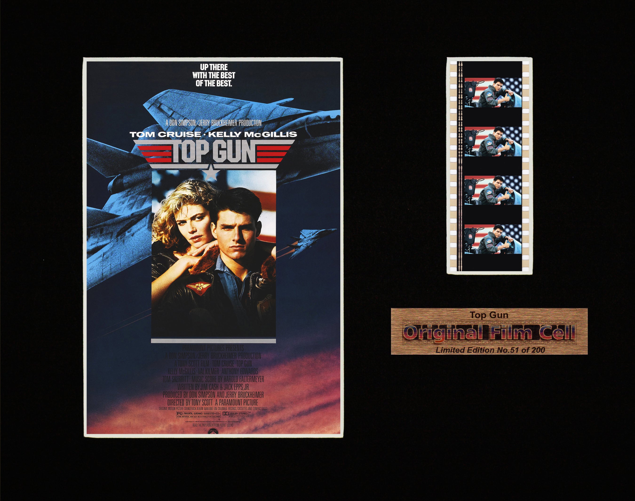 Top Gun (1986) - Unframed single film cell presentation
