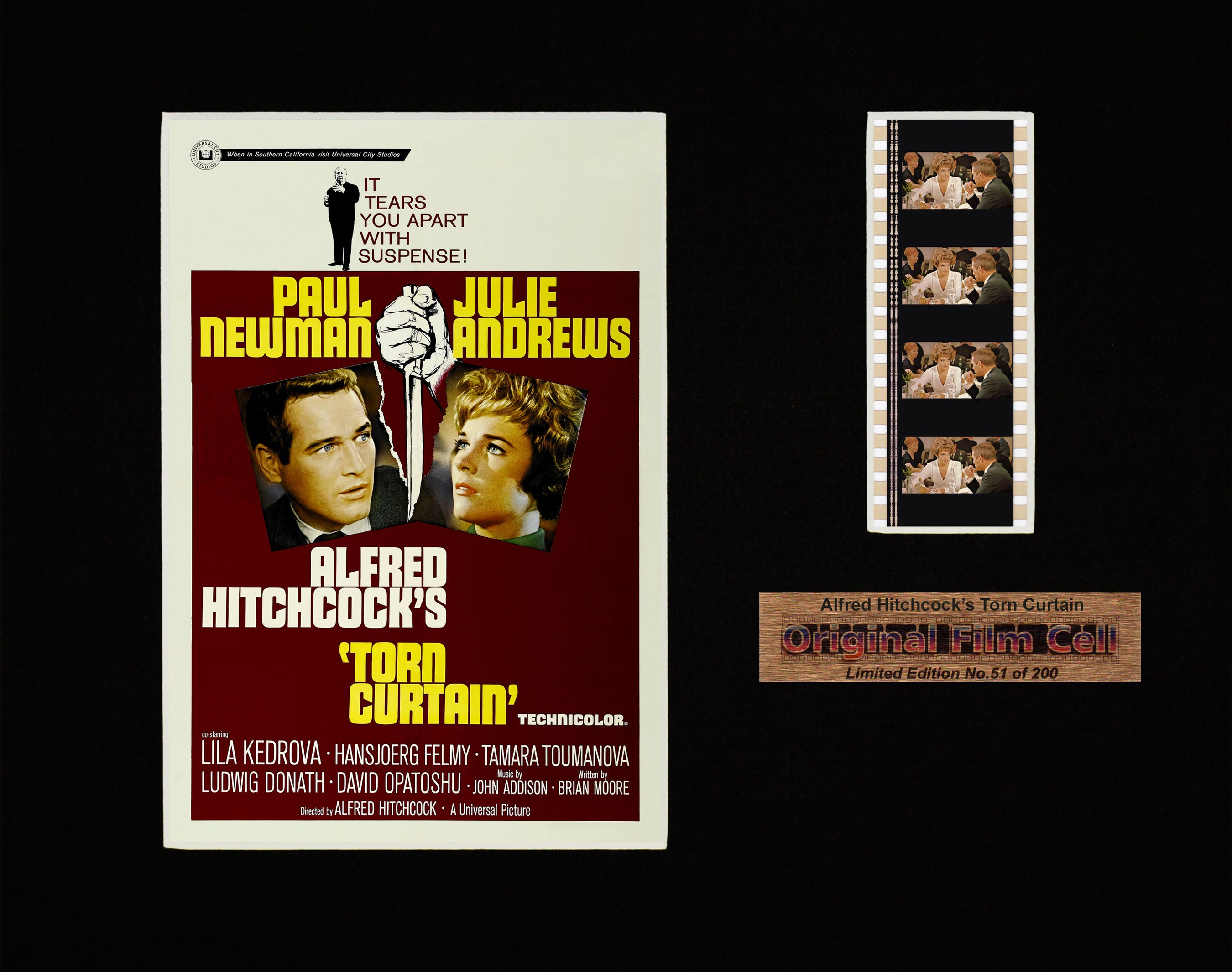 Torn Curtain - Alfred Hitchcock (1966) - Unframed single film cell presentation