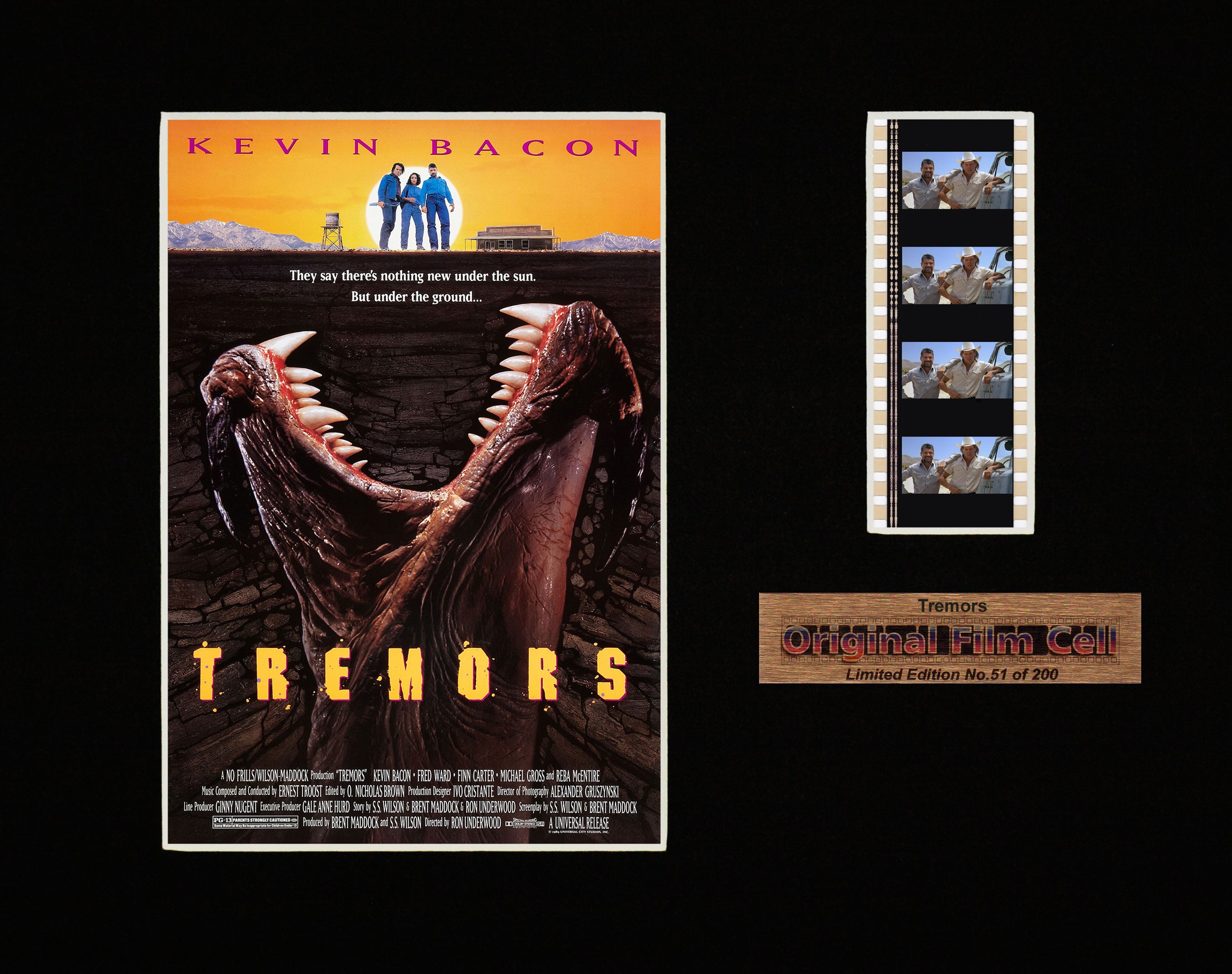 Tremors (1990) - Unframed single film cell presentation
