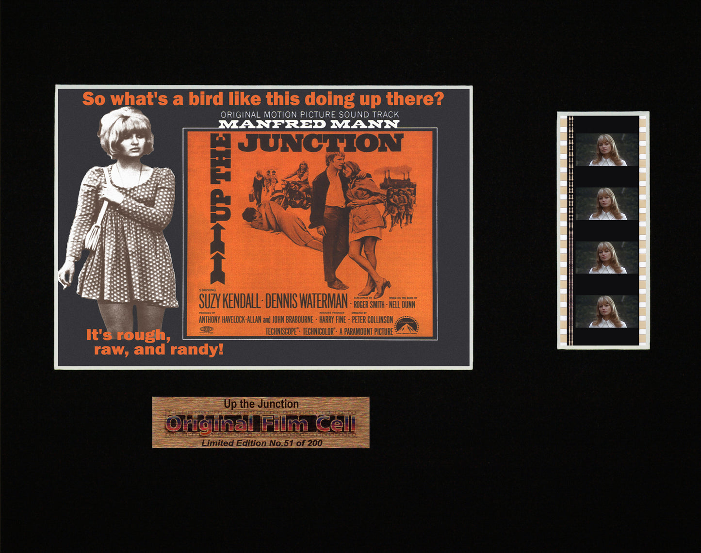 Up the Junction (1968) - Unframed single film cell presentation