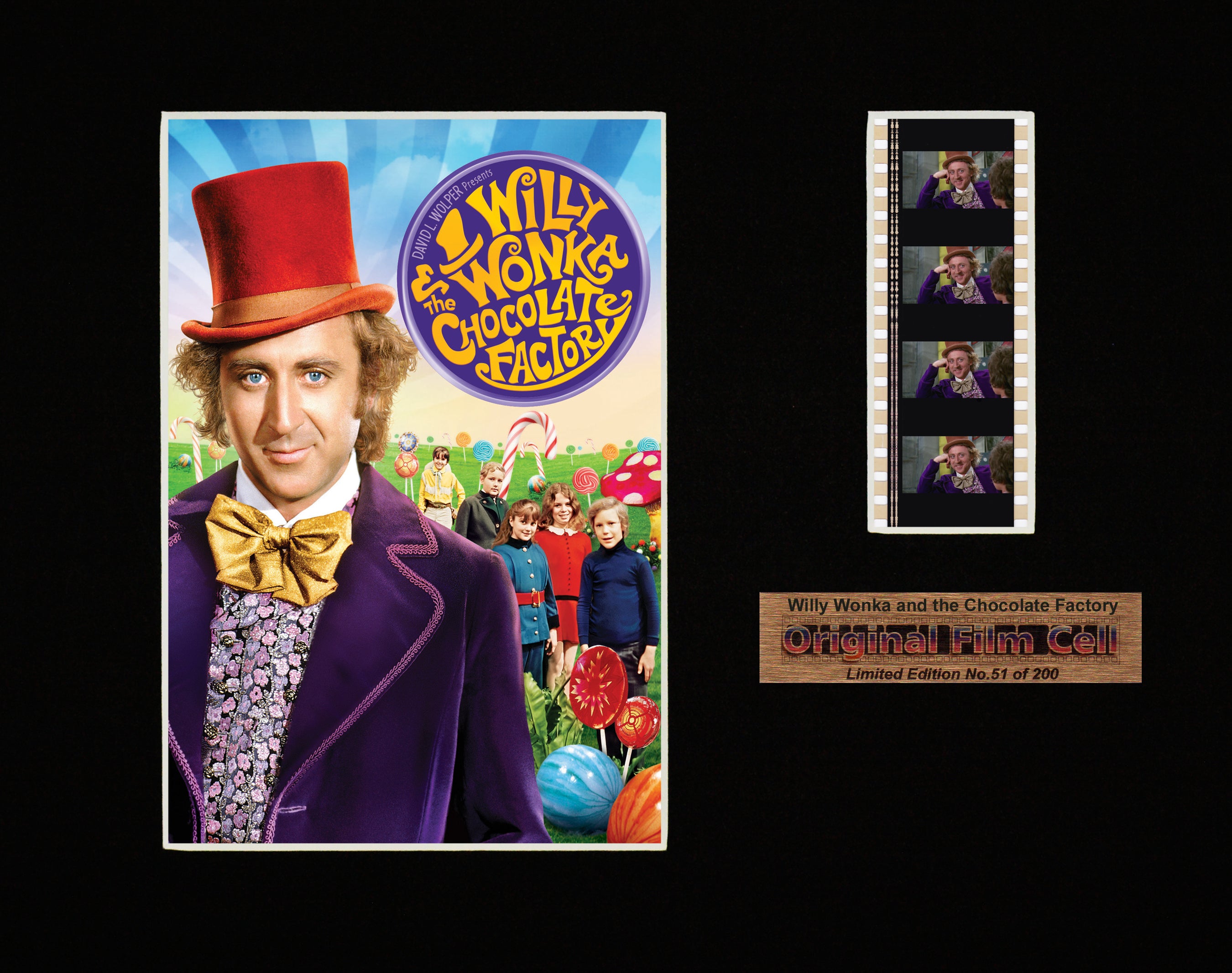 Willy Wonka and the Chocolate Factory (1971) - Unframed single film cell presentation