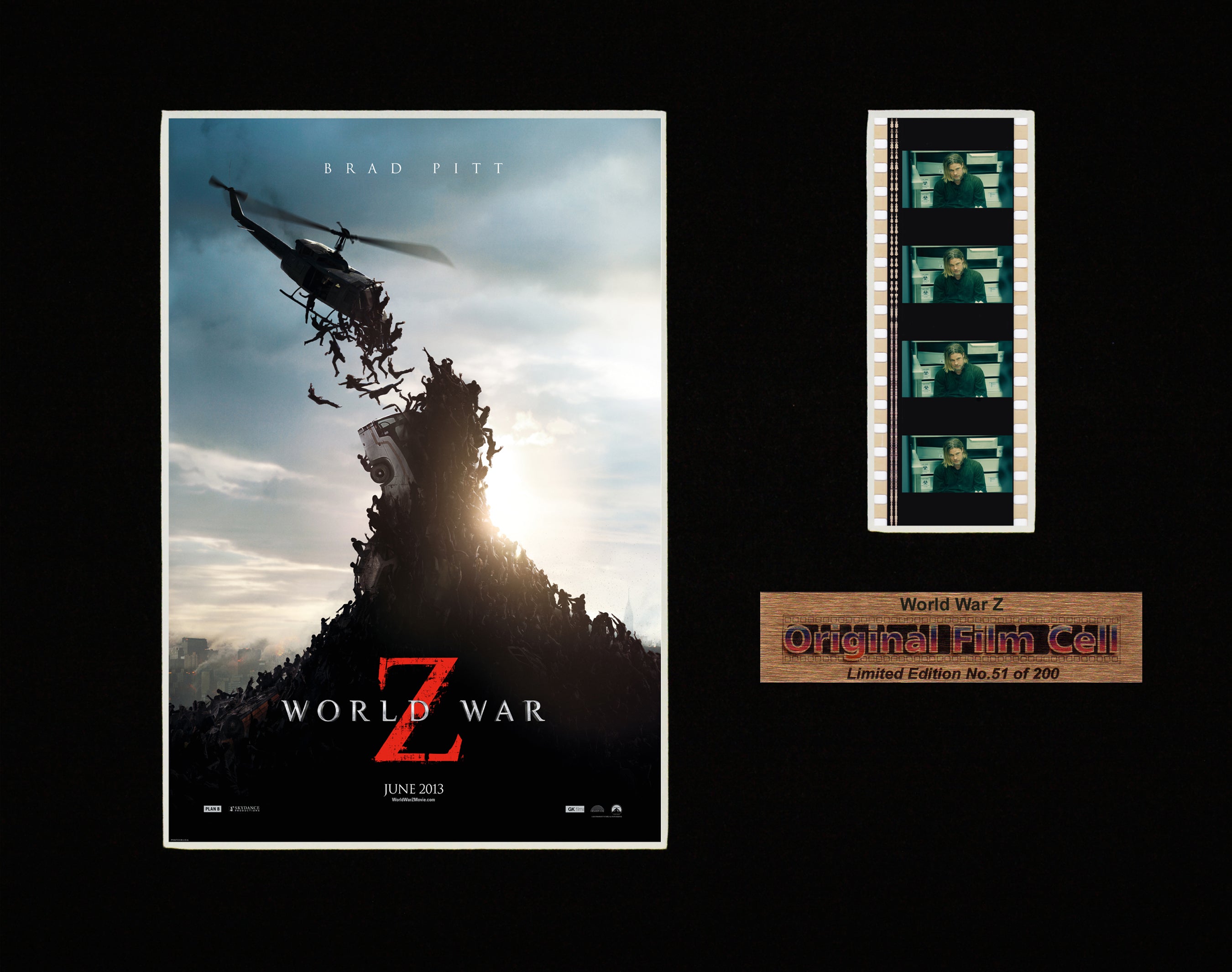 World War Z (2013) - Unframed single film cell presentation