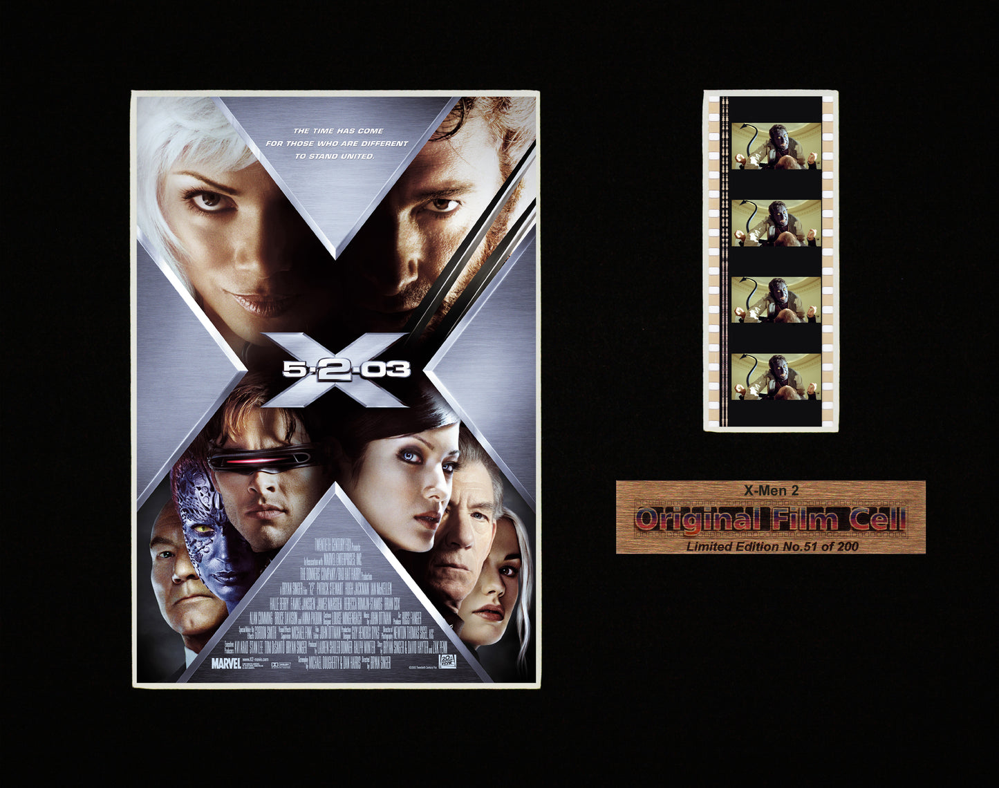X-Men 2 (2003) - Unframed single film cell presentation