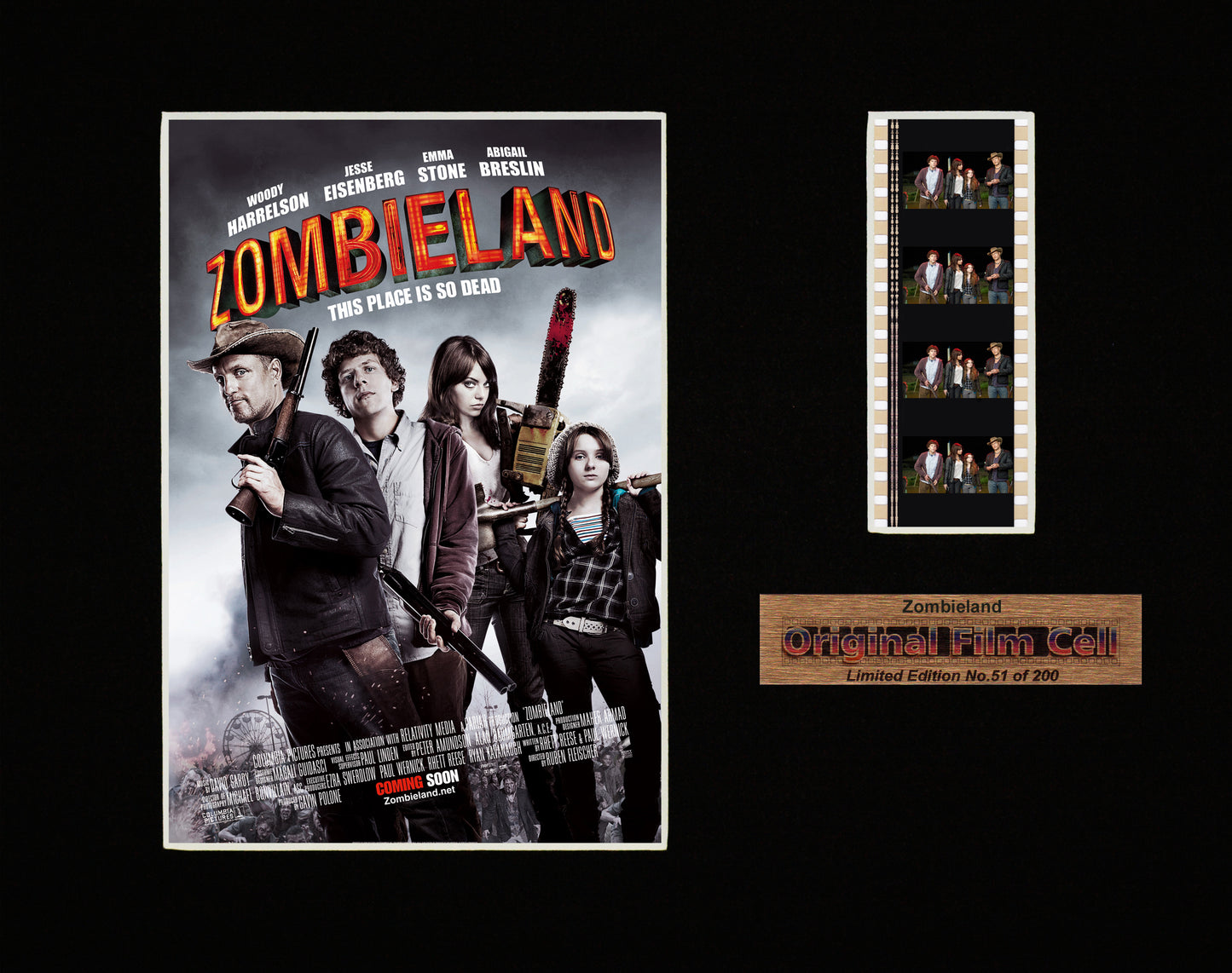 Zombieland (2009) - Unframed single film cell presentation
